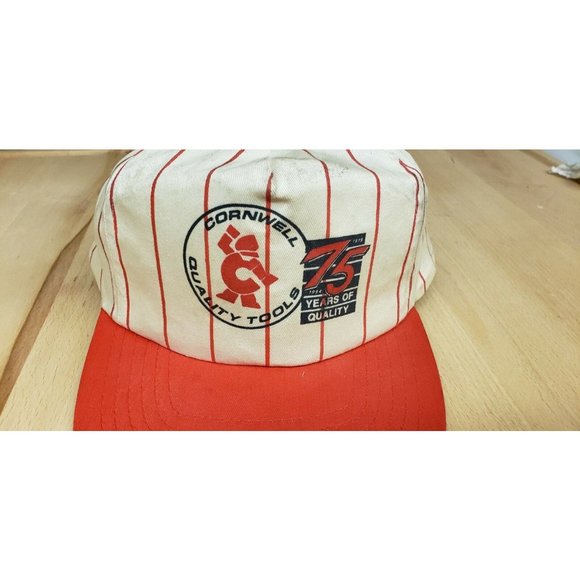 VTG Cornwell Quality Tools USA Snap Back Baseball Cap Hat - Heavy Wear 75th - Picture 2 of 8